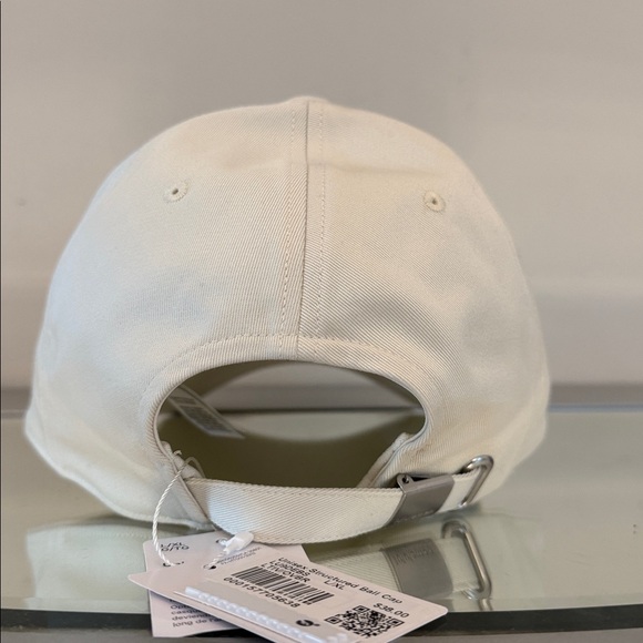 🆕 LULULEMON Structured Ball Cap Script NWT Light Ivory/Olive Brown - Picture 7 of 15